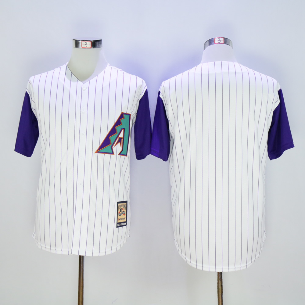 Men Arizona Diamondback Blank White Throwback Game MLB Jerseys->arizona diamondback->MLB Jersey